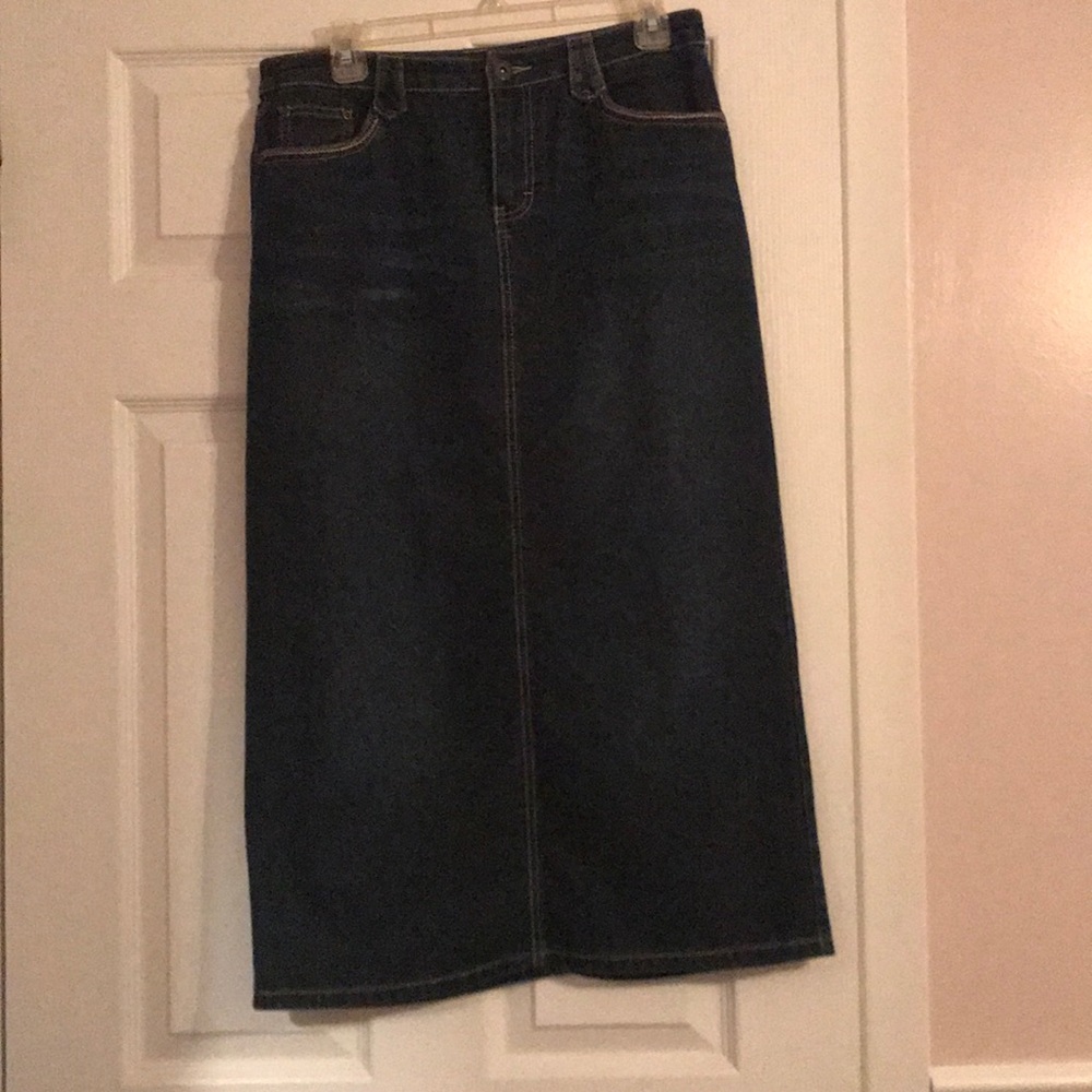 Christopher & Banks jean skirt